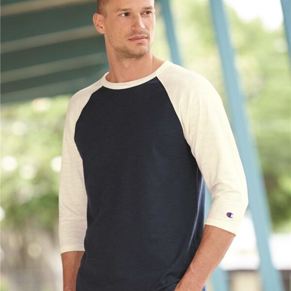 Premium Fashion Raglan Three-Quarter Sleeve Baseball T-Shirt Thumbnail