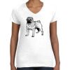 Women's Fine Jersey V-Neck Tee Thumbnail