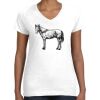 Women's Fine Jersey V-Neck Tee Thumbnail