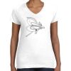 Women's Fine Jersey V-Neck Tee Thumbnail