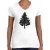 Women's Fine Jersey V-Neck Tee Thumbnail