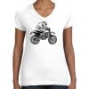 Women's Fine Jersey V-Neck Tee Thumbnail