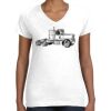 Women's Fine Jersey V-Neck Tee Thumbnail