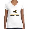 Women's Fine Jersey V-Neck Tee Thumbnail